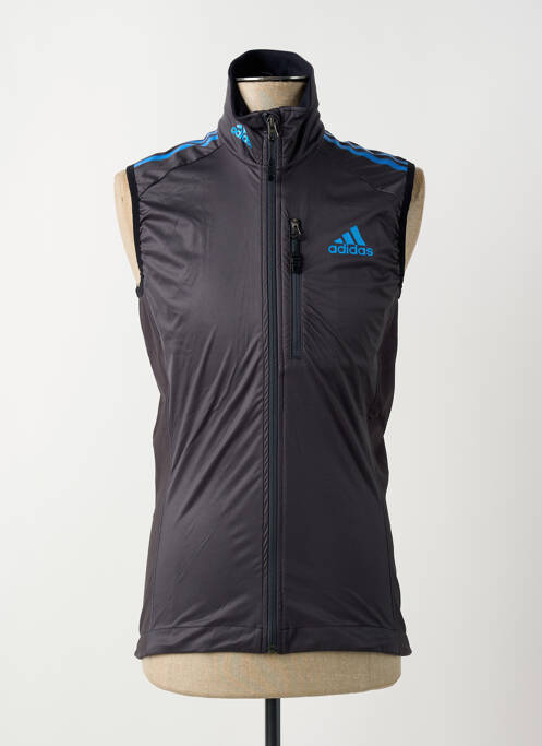 Veste casual col col montant noir ADIDAS homme