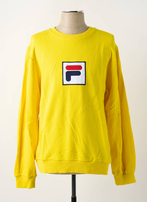 Sweat-shirt jaune FILA homme