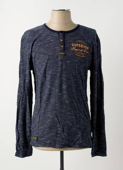 T-shirt bleu KAPORAL pour homme