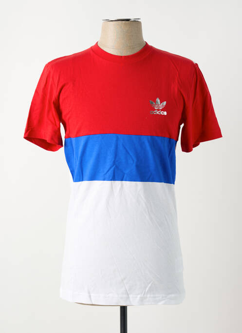T-shirt rouge ADIDAS pour homme
