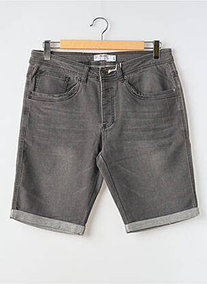 Bermuda tissage denim gris DEELUXE homme