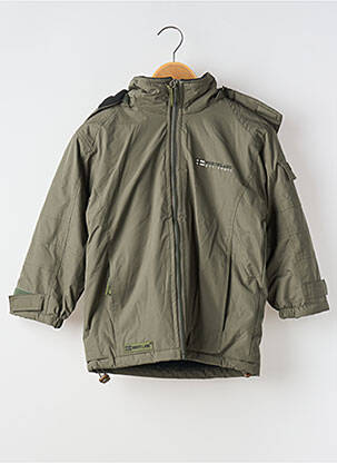 Parka poches a capuche vert NORTHLAND garçon