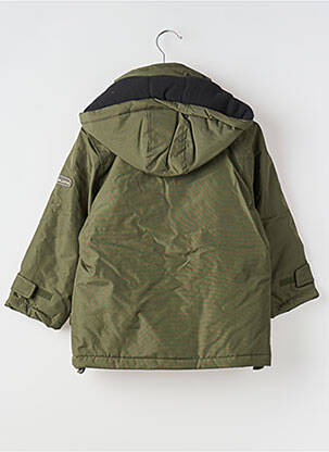 Parka poches a capuche vert WORLDFIVE garçon