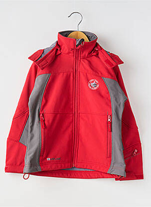 Coupe-vent coupe droite a capuche rouge LADY POP fille