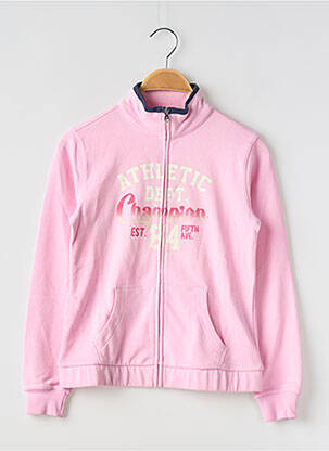 Veste casual resserrée sur le bas rose CHAMPION fille