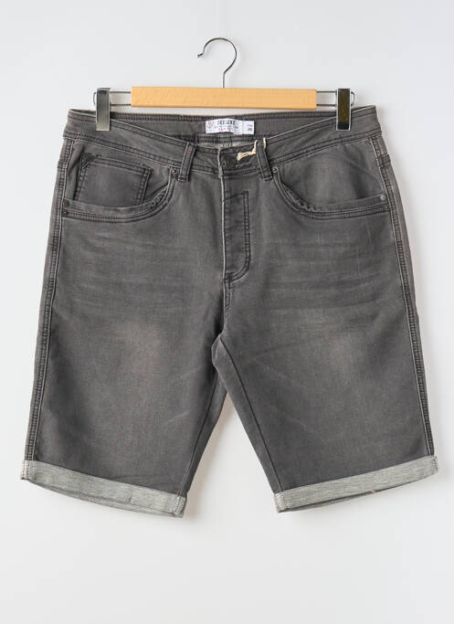 Bermuda coupe droite gris DEELUXE homme