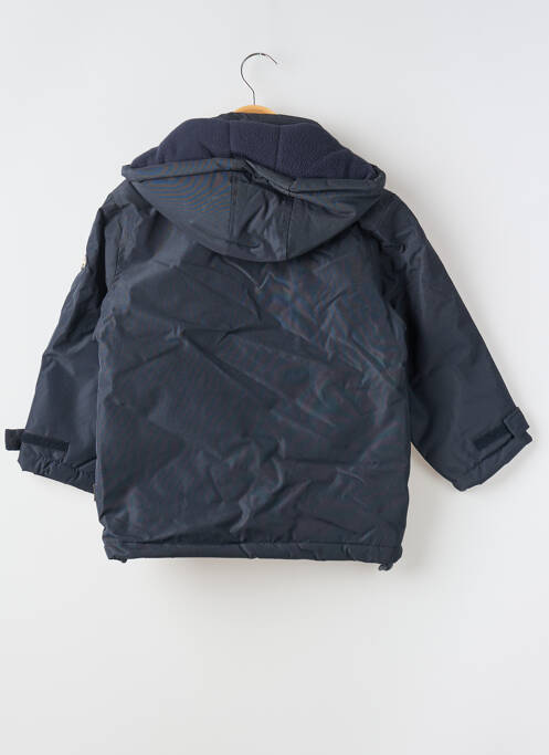 Parka poches a capuche bleu WORLDFIVE garcon