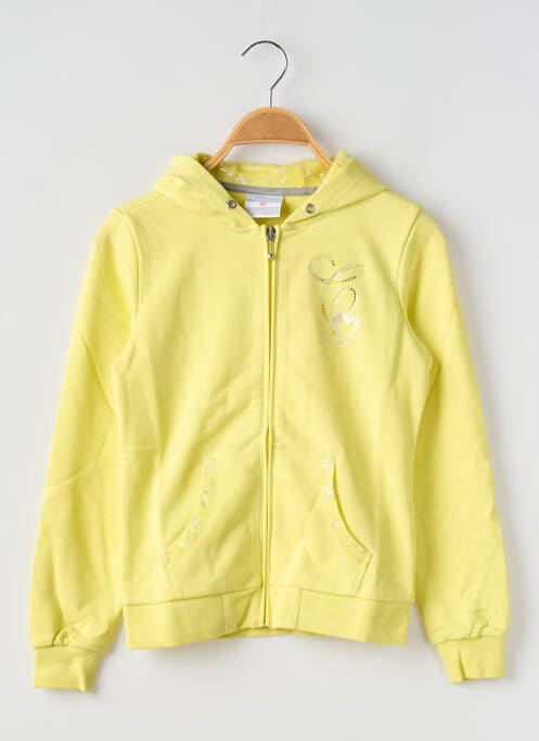Veste casual resserrée sur le bas jaune CHAMPION fille
