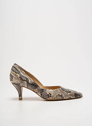 Escarpins type de semelle amortissante talon de 4 à 6cm gris PERLATO femme