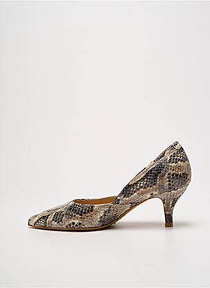 Escarpins type de semelle amortissante talon de 4 à 6cm gris PERLATO femme