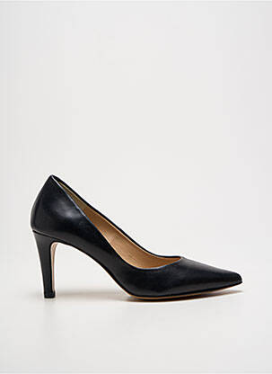 Escarpins tissage satiné talon de 4 à 6cm noir PERLATO femme