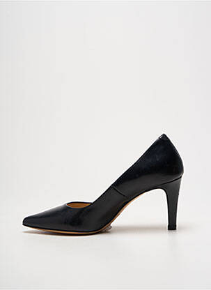 Escarpins tissage satiné talon de 4 à 6cm noir PERLATO femme