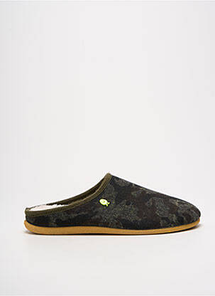 Chaussons/pantoufles bout rond bout rond vert HOT POTATOES homme