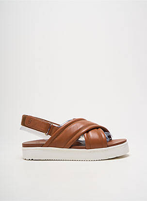 Sandales/nu pieds matière lisse talon plat jusqu'à 3cm marron UGG femme