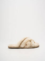 Mules/sabots bout ouvert talon plat jusqu'à 3cm beige UGG femme