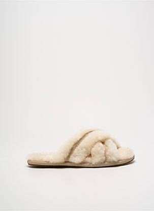 Mules/sabots bout ouvert talon plat jusqu'à 3cm beige UGG femme