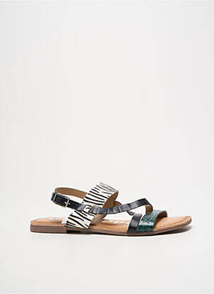 Sandales/nu pieds chiquet talon plat jusqu'à 3cm vert GIOSEPPO femme