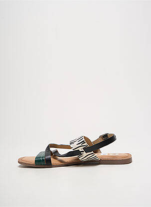 Sandales/nu pieds chiquet talon plat jusqu'à 3cm vert GIOSEPPO femme