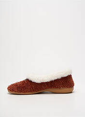 Chaussons/Pantoufles marron SOIR ET MATIN pour femme seconde vue