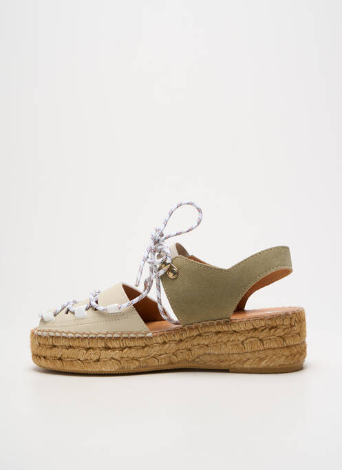 Espadrilles vert NAGUISA pour femme