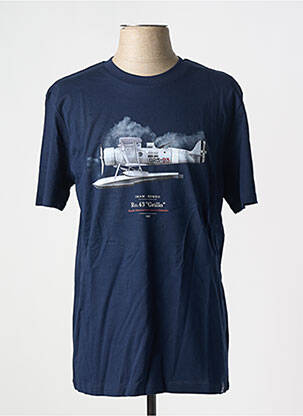 T-shirt stretch manches courtes bleu AERONAUTICA homme