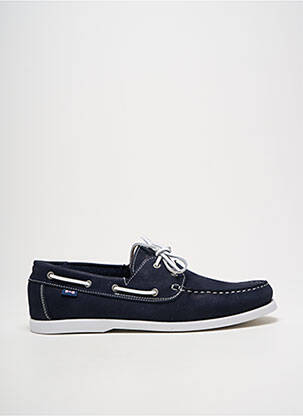 Chaussures bâteau bout rond bout rond bleu EDEN PARK homme