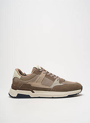 Baskets nubuck bout rond marron GANT homme