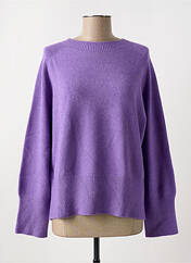 Pull violet BLANC BOHEME pour femme seconde vue