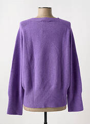 Pull violet BLANC BOHEME pour femme seconde vue
