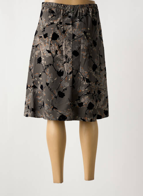 Jupe mi-longue vert BLANC BOHEME pour femme