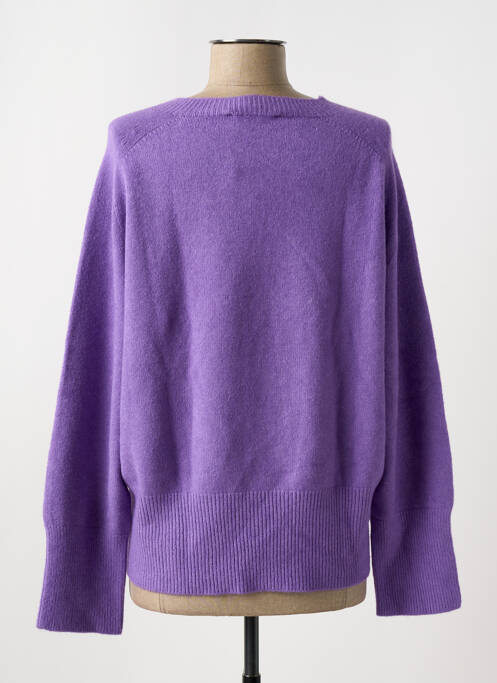 Pull violet BLANC BOHEME pour femme