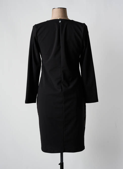 Robe mi-longue noir BLANC BOHEME pour femme