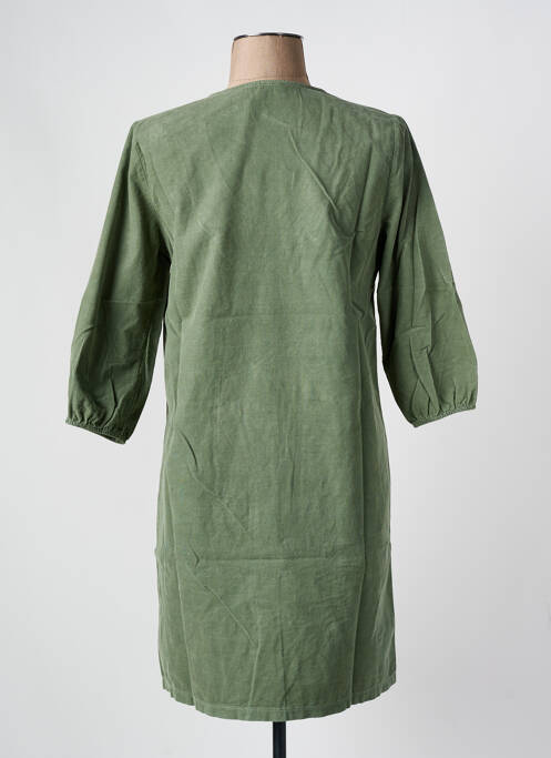 Robe mi-longue vert BLANC BOHEME pour femme