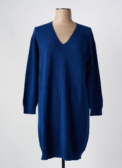 Robe pull bleu BLANC BOHEME pour femme
