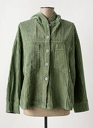 Veste casual coupe droite vert BLANC BOHEME femme