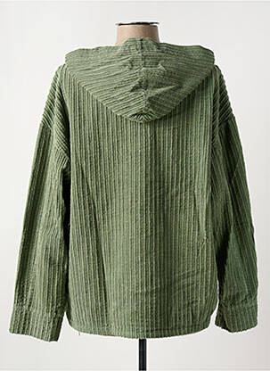 Veste casual coupe droite vert BLANC BOHEME femme