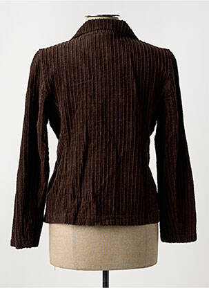 Blazer poches marron BLANC BOHEME femme