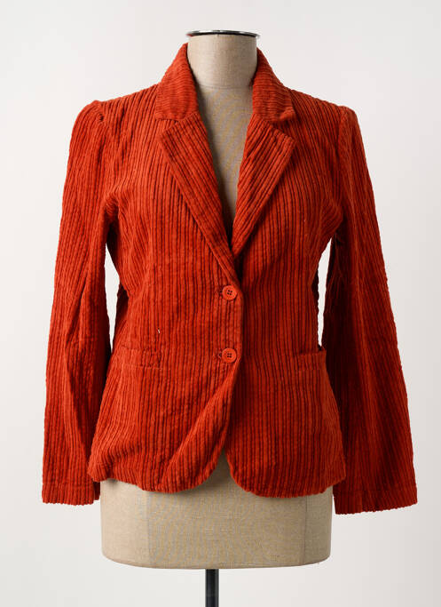 Blazer orange BLANC BOHEME pour femme
