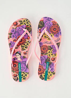 Tongs impression talon plat jusqu'à 3cm rose IPANEMA femme