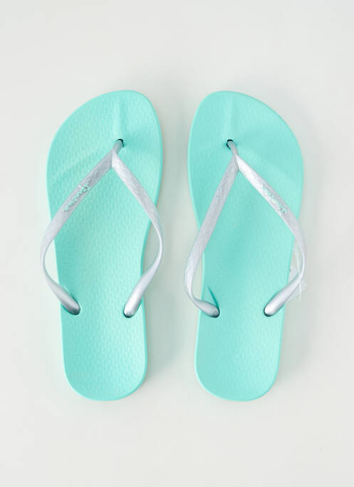 Tongs bout ouvert talon plat jusqu'à 3cm argent IPANEMA femme