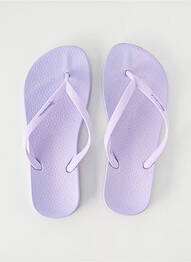 Tongs bout ouvert talon plat jusqu'à 3cm violet IPANEMA femme