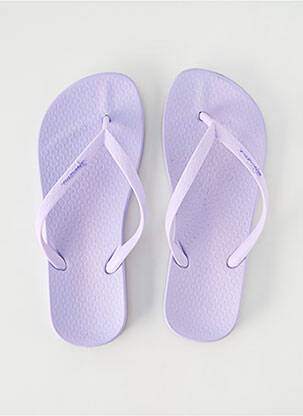 Tongs bout ouvert talon plat jusqu'à 3cm violet IPANEMA femme