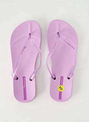Tongs bout ouvert talon plat jusqu'à 3cm violet IPANEMA femme