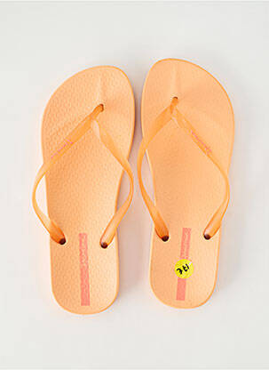 Tongs bout ouvert talon plat jusqu'à 3cm orange IPANEMA femme