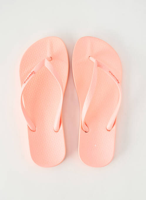 Tongs bout ouvert talon plat jusqu'à 3cm rose IPANEMA femme