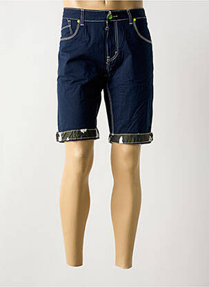 Bermuda stretch taille normale bleu DESIERTO homme