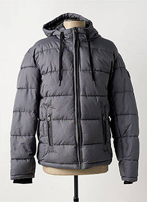 Doudoune poches a capuche gris CALVIN KLEIN homme