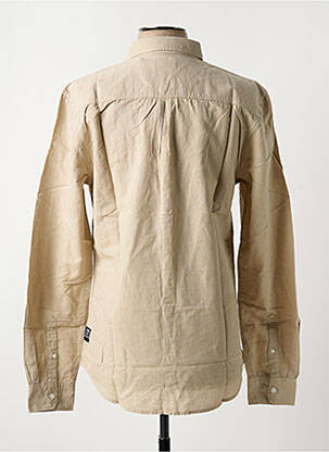 Chemise manches longues coupe droite beige KAPORAL homme