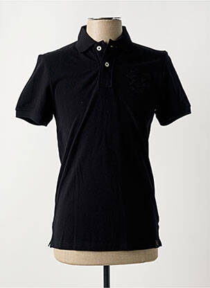 Polo coupe cintrée manches courtes noir REDWOOD homme