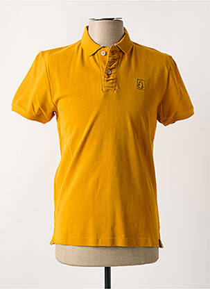 Polo coupe cintrée manches courtes jaune REDWOOD homme